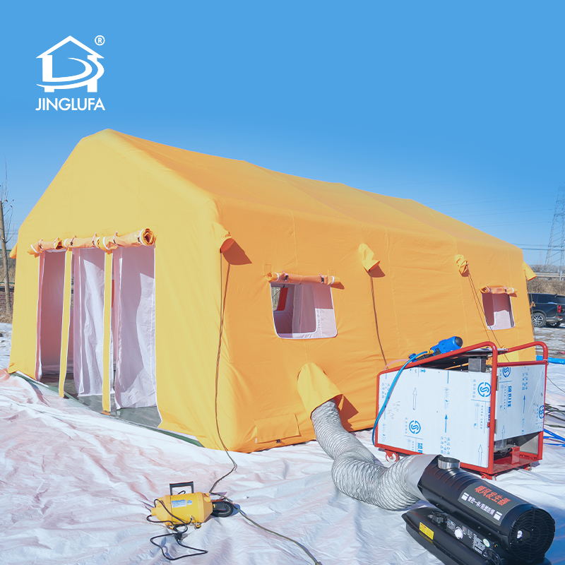 Раздувной шатер обеззараживанием